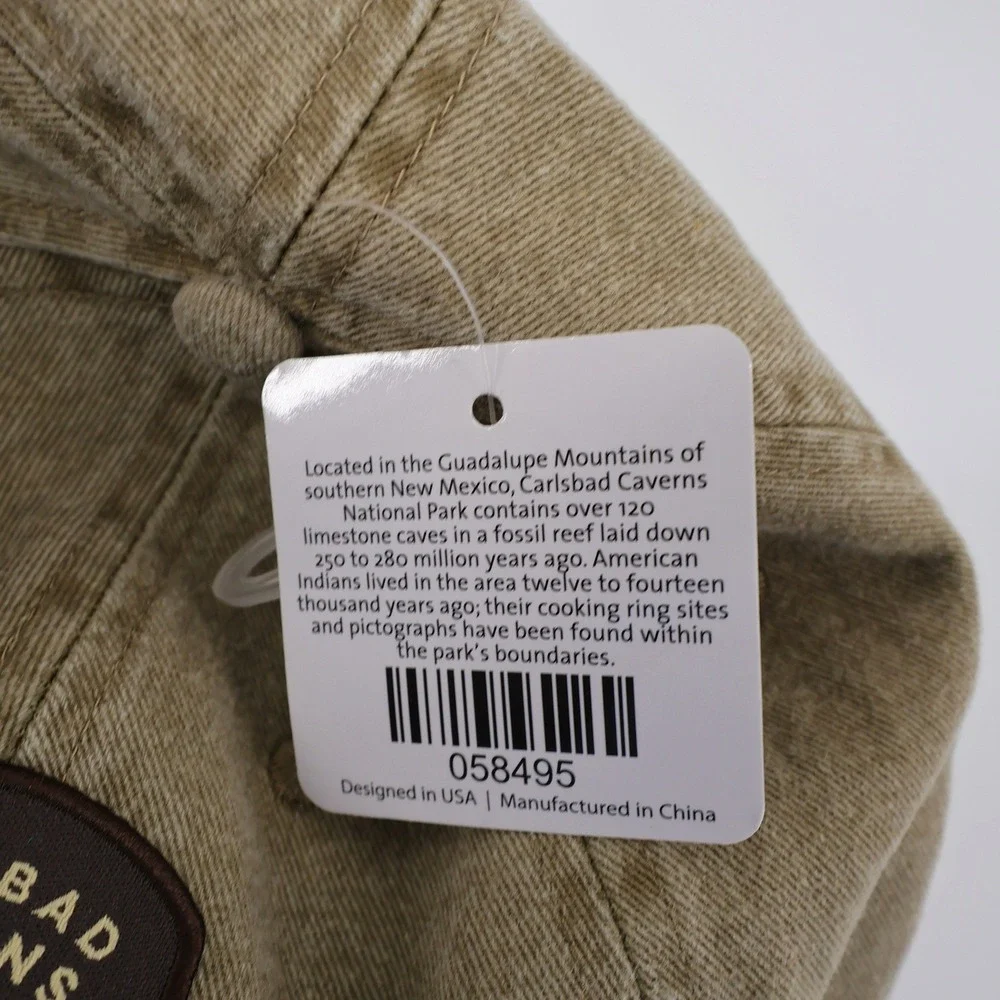 NEW Western National Parks Carlsbad Caverns Patch Hat Tan‎ Unisex OSFA